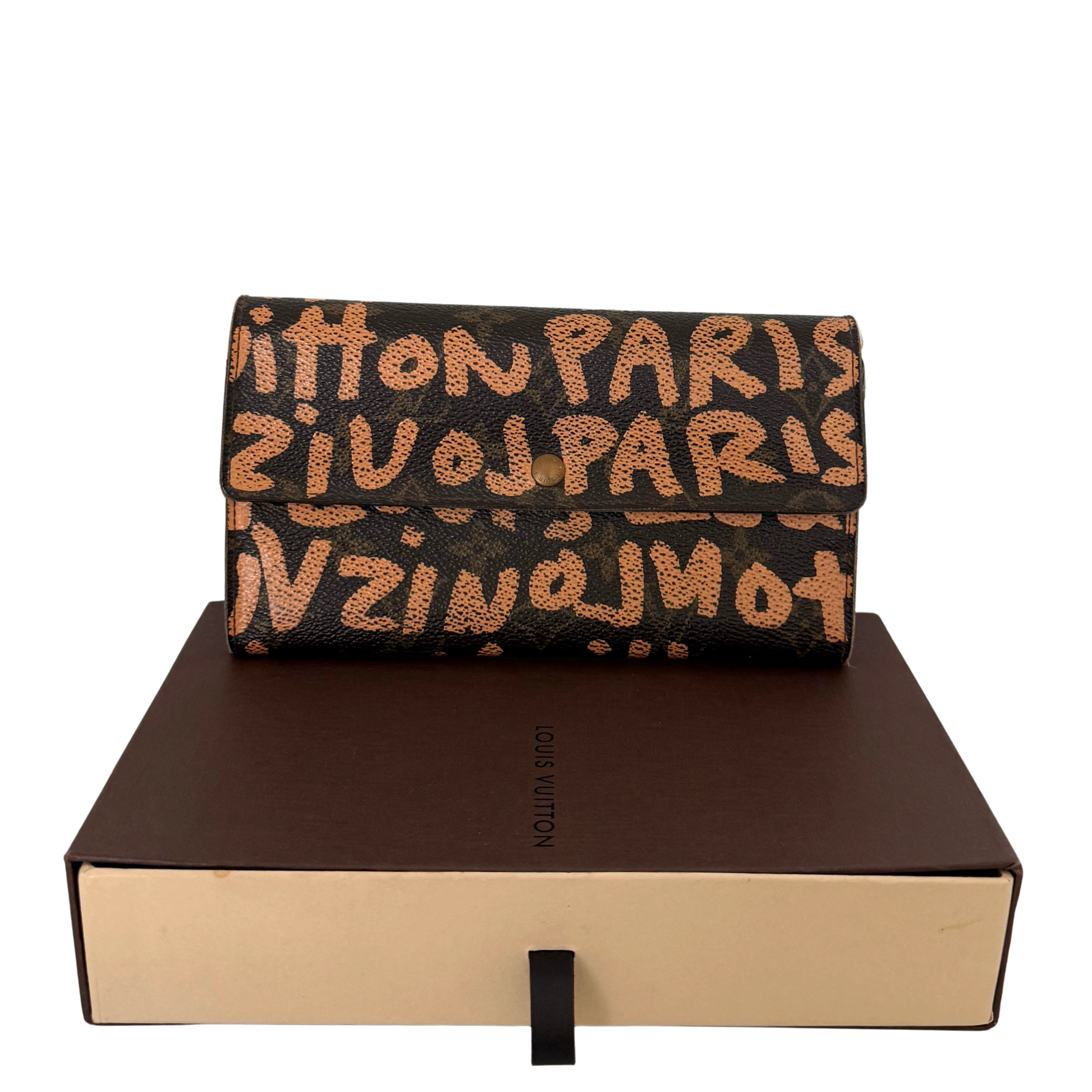 Louis Vuitton Stephen Sprouse Graffiti Geldbörse Braun / gut Louis Vuitton