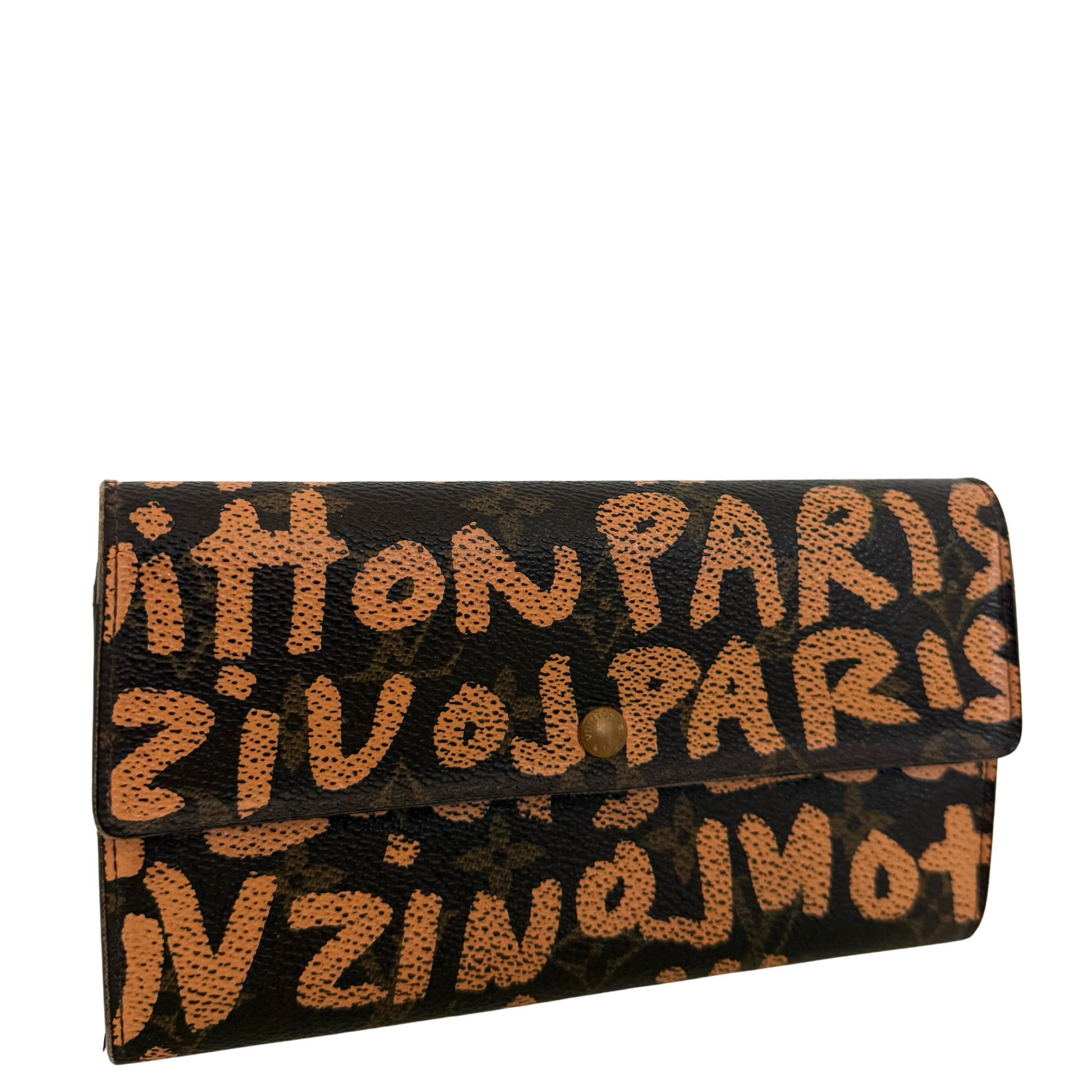 Louis Vuitton Stephen Sprouse Graffiti Geldbörse Braun / gut Louis Vuitton