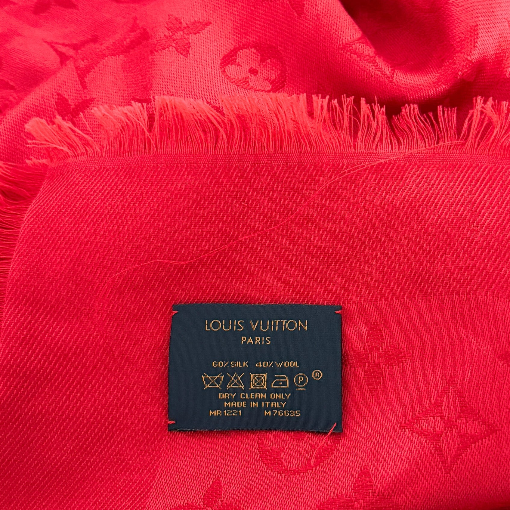 Louis Vuitton Monogram Classic Tuch Rot  / sehr gut Louis Vuitton
