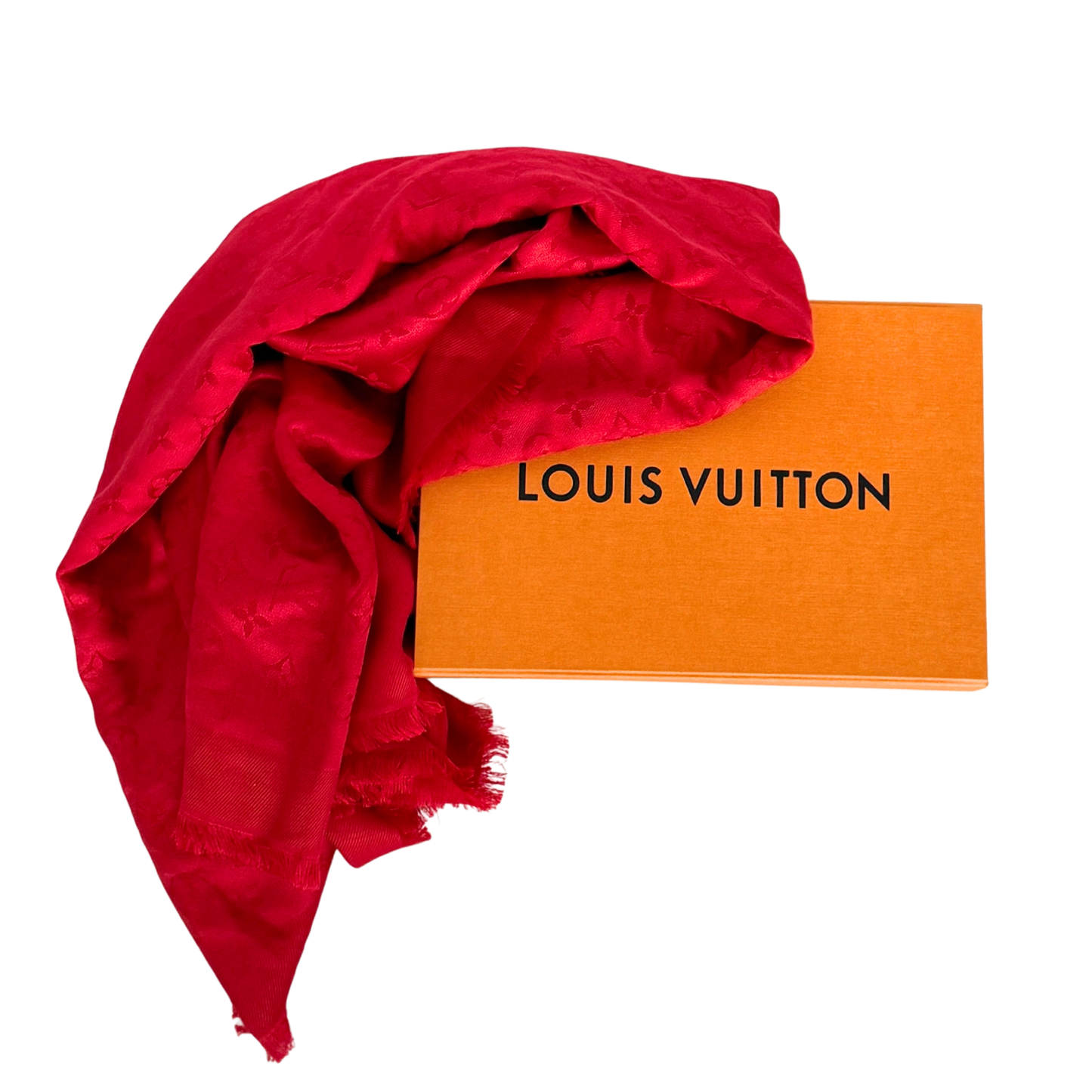 Louis Vuitton Monogram Classic Tuch Rot  / sehr gut Louis Vuitton