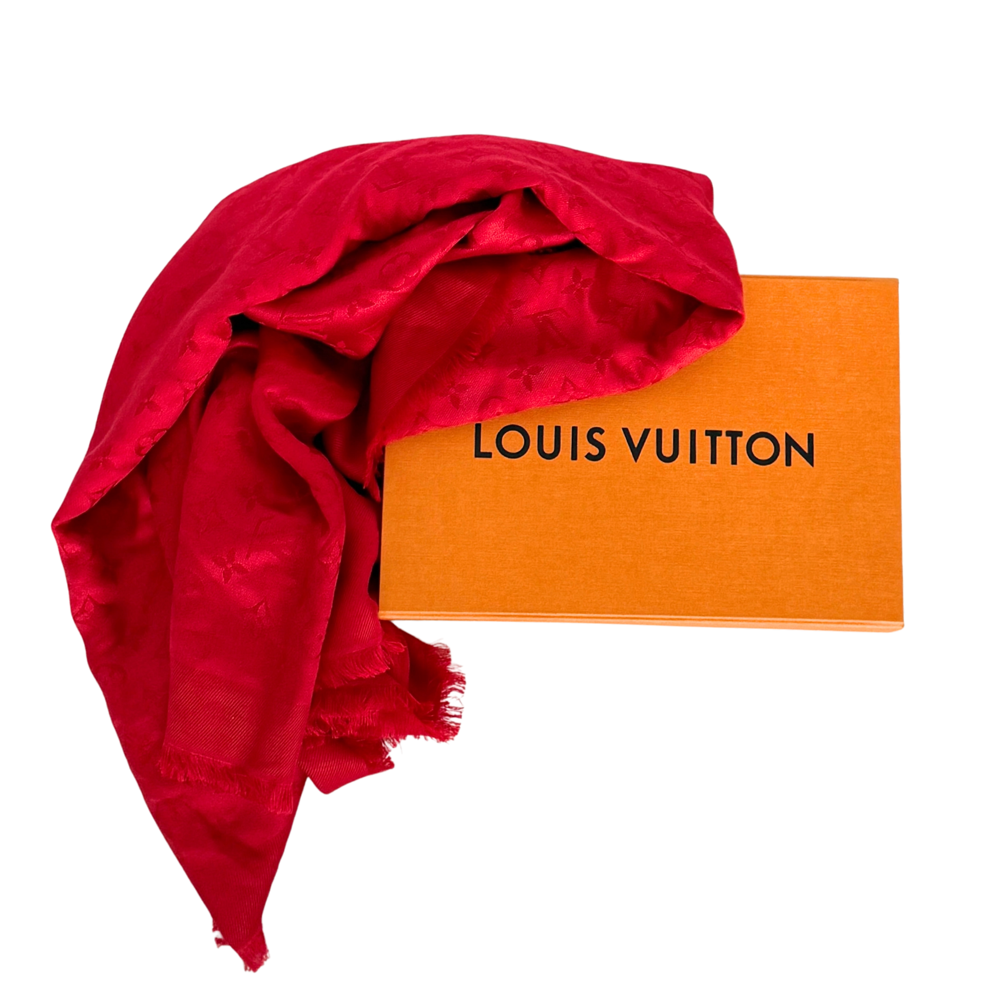 Louis Vuitton Monogram Classic Tuch Rot  / sehr gut Louis Vuitton