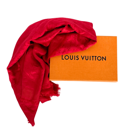 Louis Vuitton Monogram Classic Tuch Rot  / sehr gut Louis Vuitton
