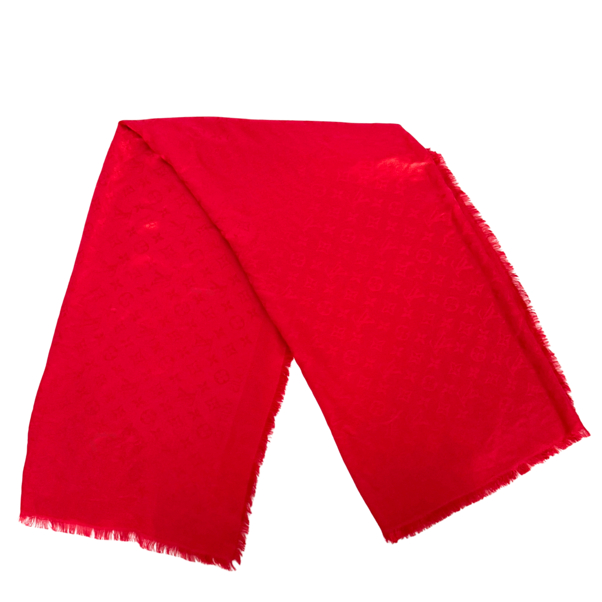Louis Vuitton Monogram Classic Tuch Rot  / sehr gut Louis Vuitton