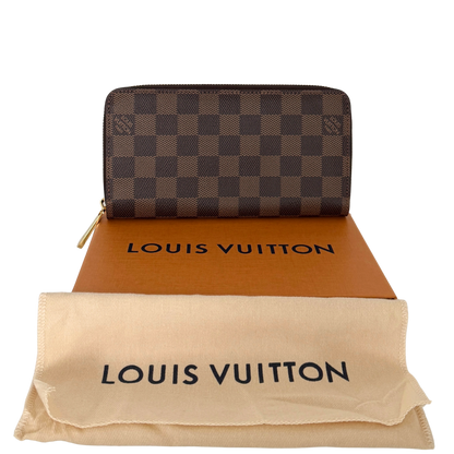 Louis Vuitton Zippy Geldbörse in Damier Ebene Canvas N41661 Braun / neuwertig Louis Vuitton