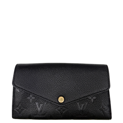 Louis Vuitton Sarah Geldbörse Monogram Empreinte M61182 Schwarz / sehr gut Louis Vuitton