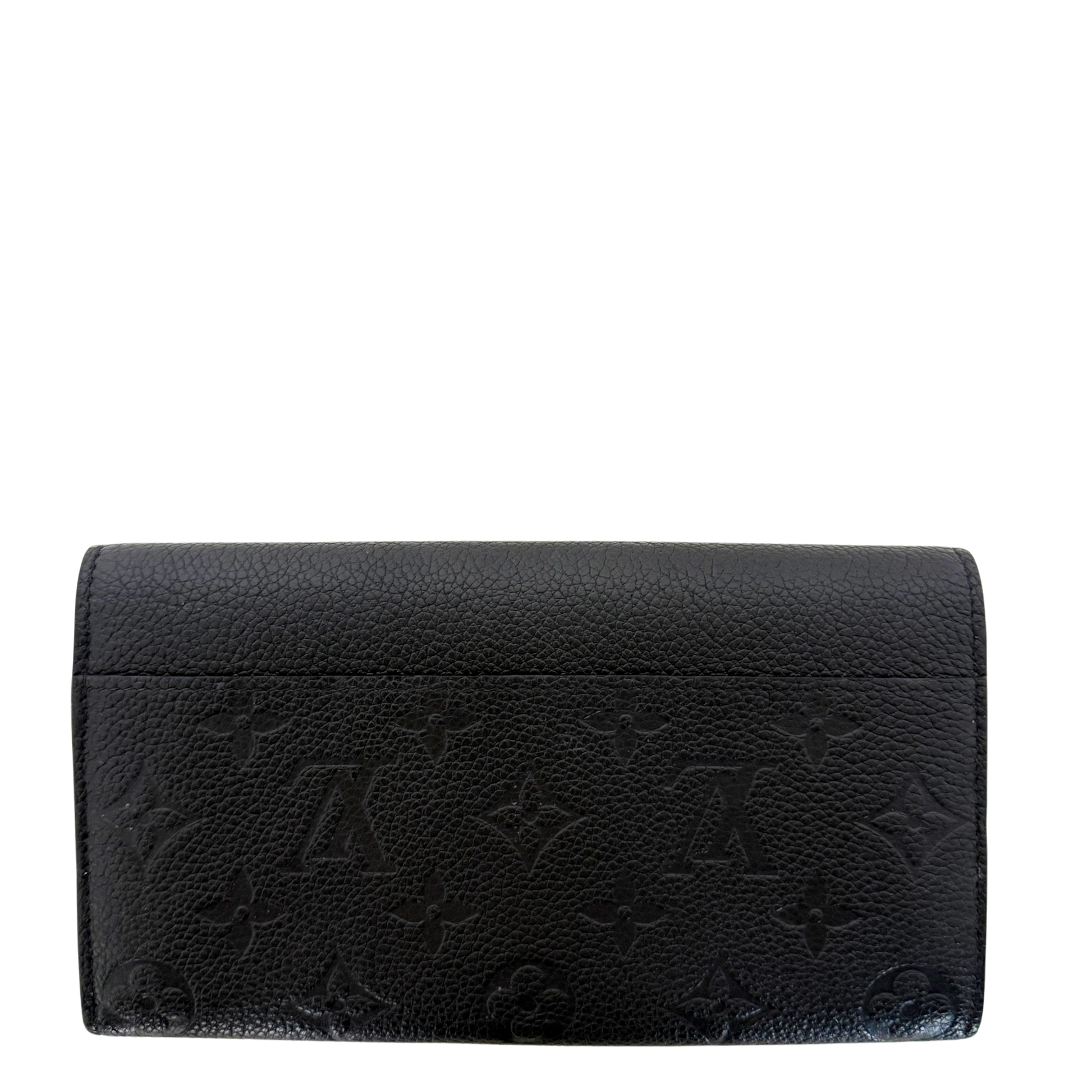Louis Vuitton Sarah Geldbörse Monogram Empreinte M61182 Schwarz / sehr gut Louis Vuitton