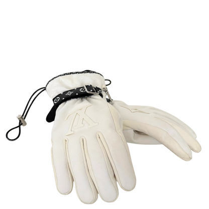 Louis Vuitton LV Snow Handschuhe Weiß / sehr gut Louis Vuitton