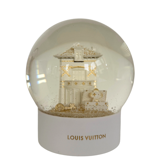 Louis Vuitton Vivienne Holiday Schneekugel Weiß / neuwertig Louis Vuitton