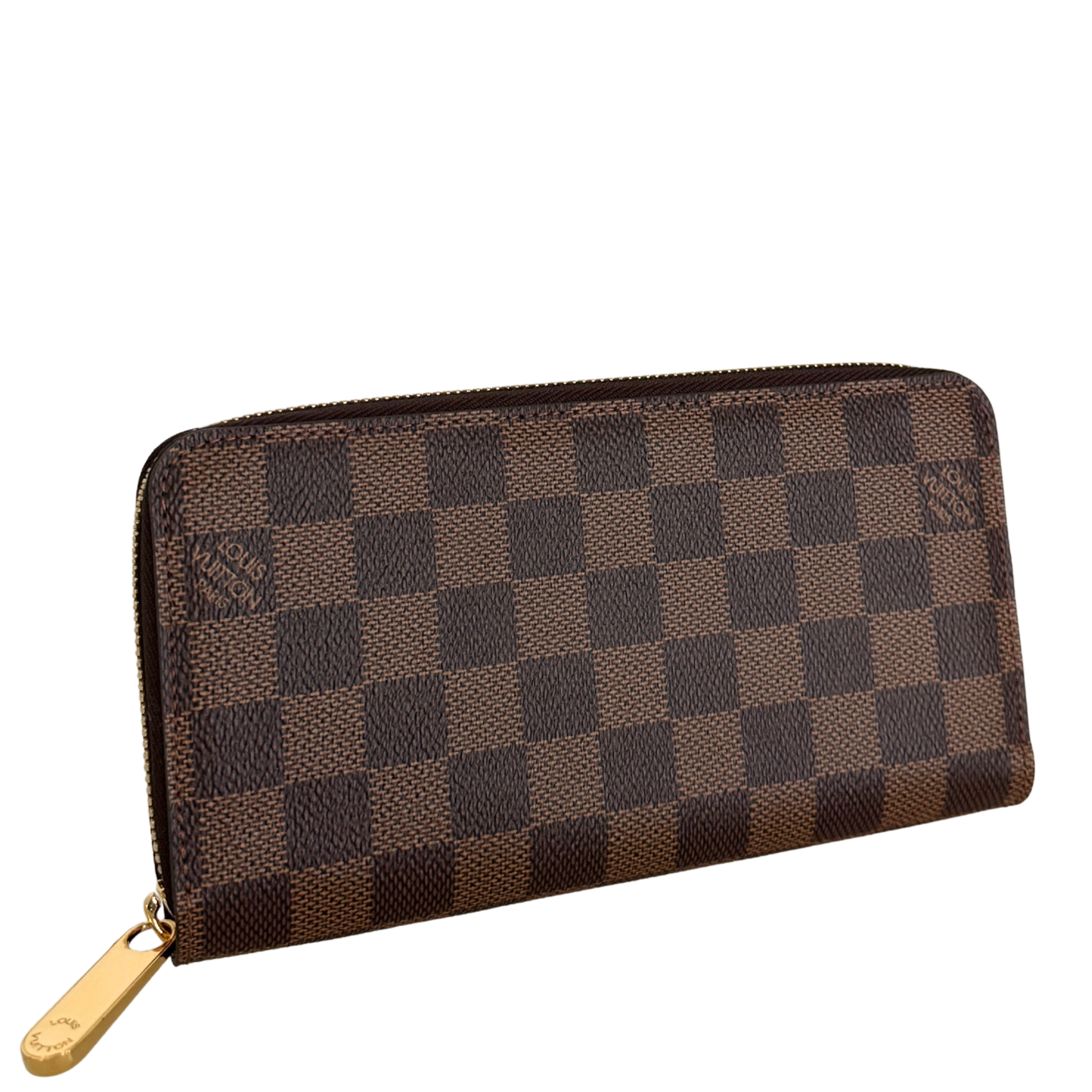 Louis Vuitton Zippy Geldbörse in Damier Ebene Canvas N41661 Braun / neuwertig Louis Vuitton