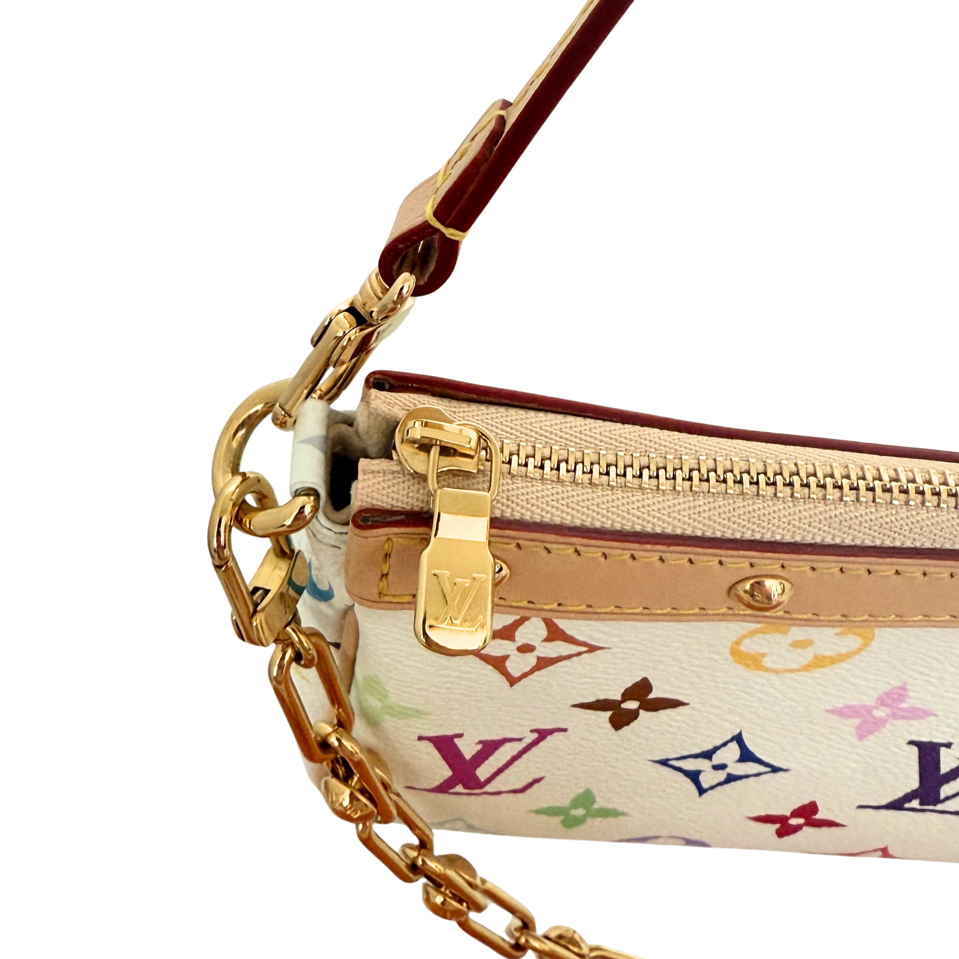 Louis Vuitton x Takashi Murakami Pochette Accessoires Other Monogram Canvas M13404 Multicolor Fullset / neuwertig Louis Vuitton