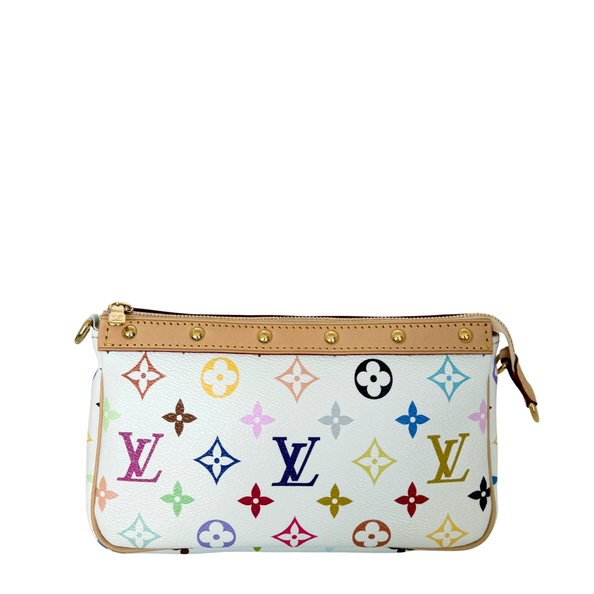 Louis Vuitton x Takashi Murakami Pochette Accessoires Other Monogram Canvas M13404 Multicolor Fullset / neuwertig Louis Vuitton