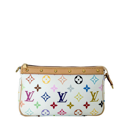 Louis Vuitton x Takashi Murakami Pochette Accessoires Other Monogram Canvas M13404 Multicolor Fullset / neuwertig Louis Vuitton