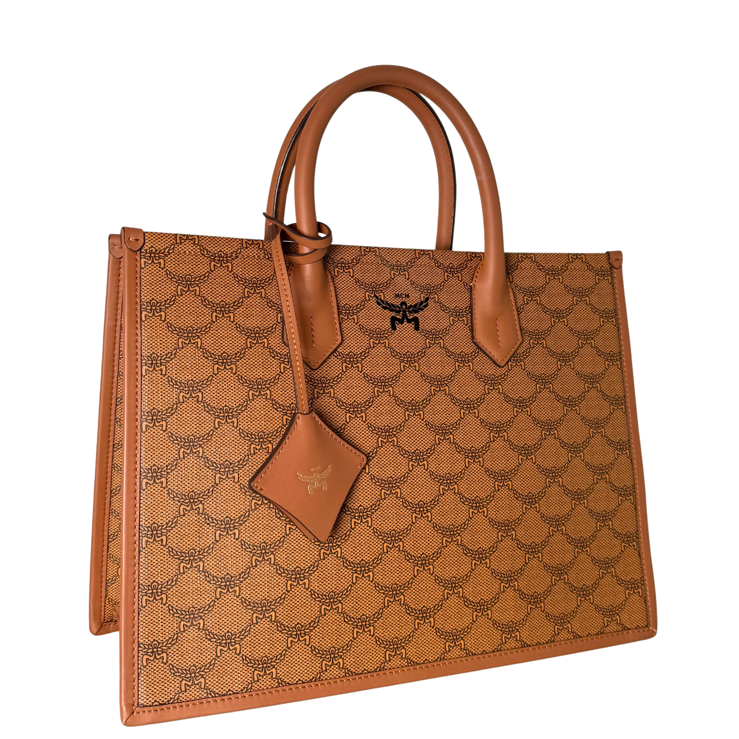 MCM Himmel Tote Bag in Lauretos-Canvas Cognac / neuwertig MCM