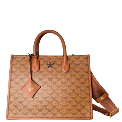MCM Himmel Tote Bag in Lauretos-Canvas Cognac / neuwertig MCM