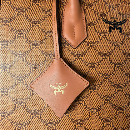 MCM Himmel Tote Bag in Lauretos-Canvas Cognac / neuwertig MCM