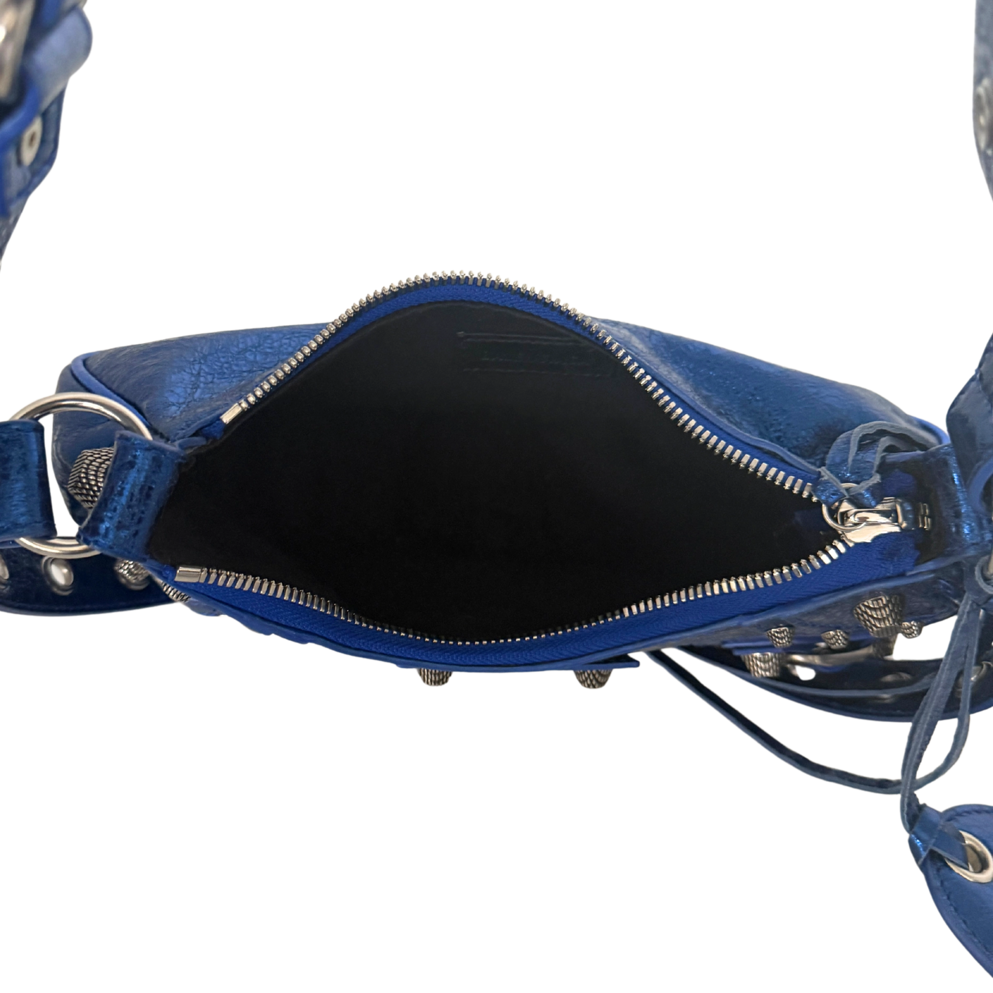 Balenciaga Le Cagole XS Metallic Blau / sehr gut Balenciaga