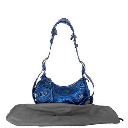 Balenciaga Le Cagole XS Metallic Blau / sehr gut Balenciaga