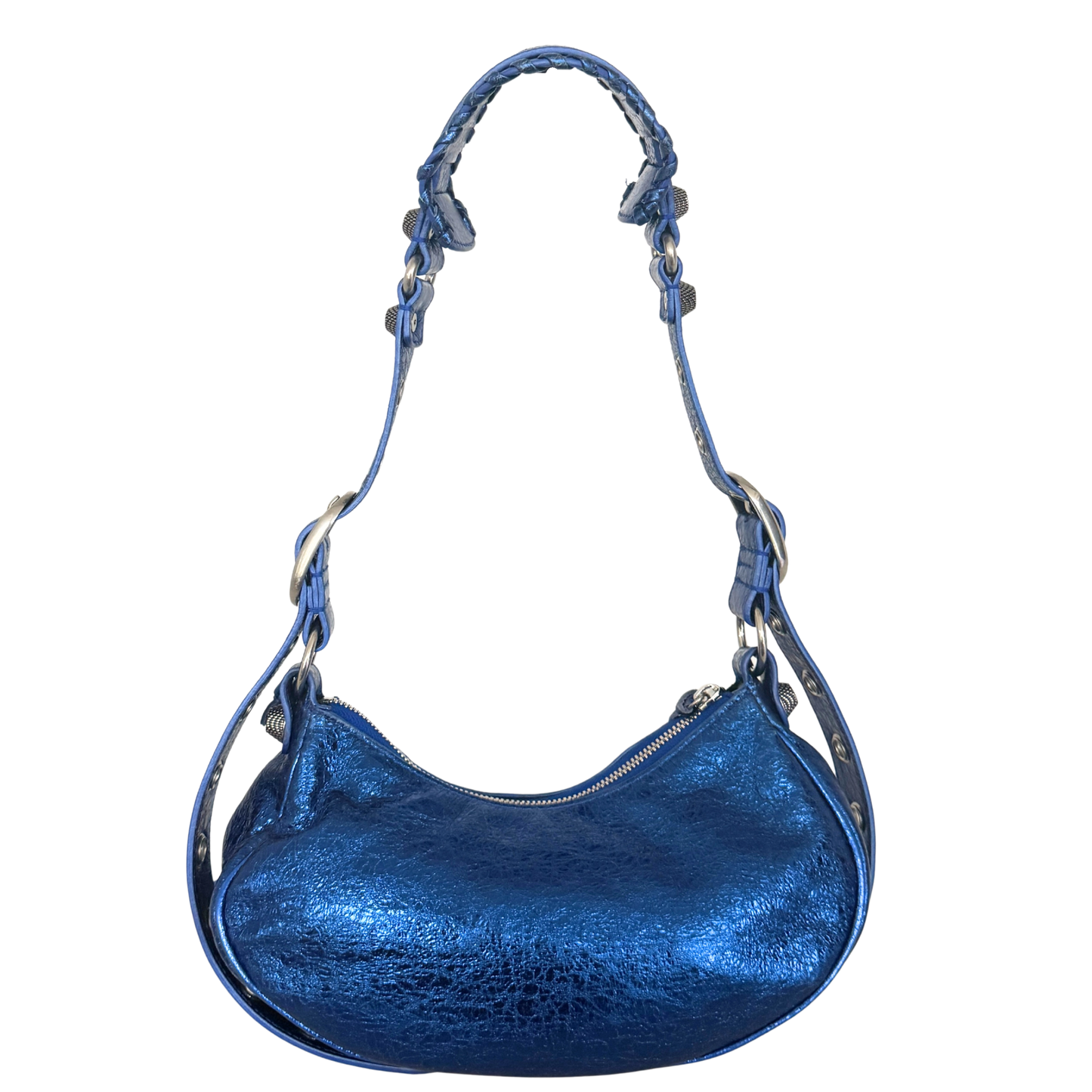 Balenciaga Le Cagole XS Metallic Blau / sehr gut Balenciaga