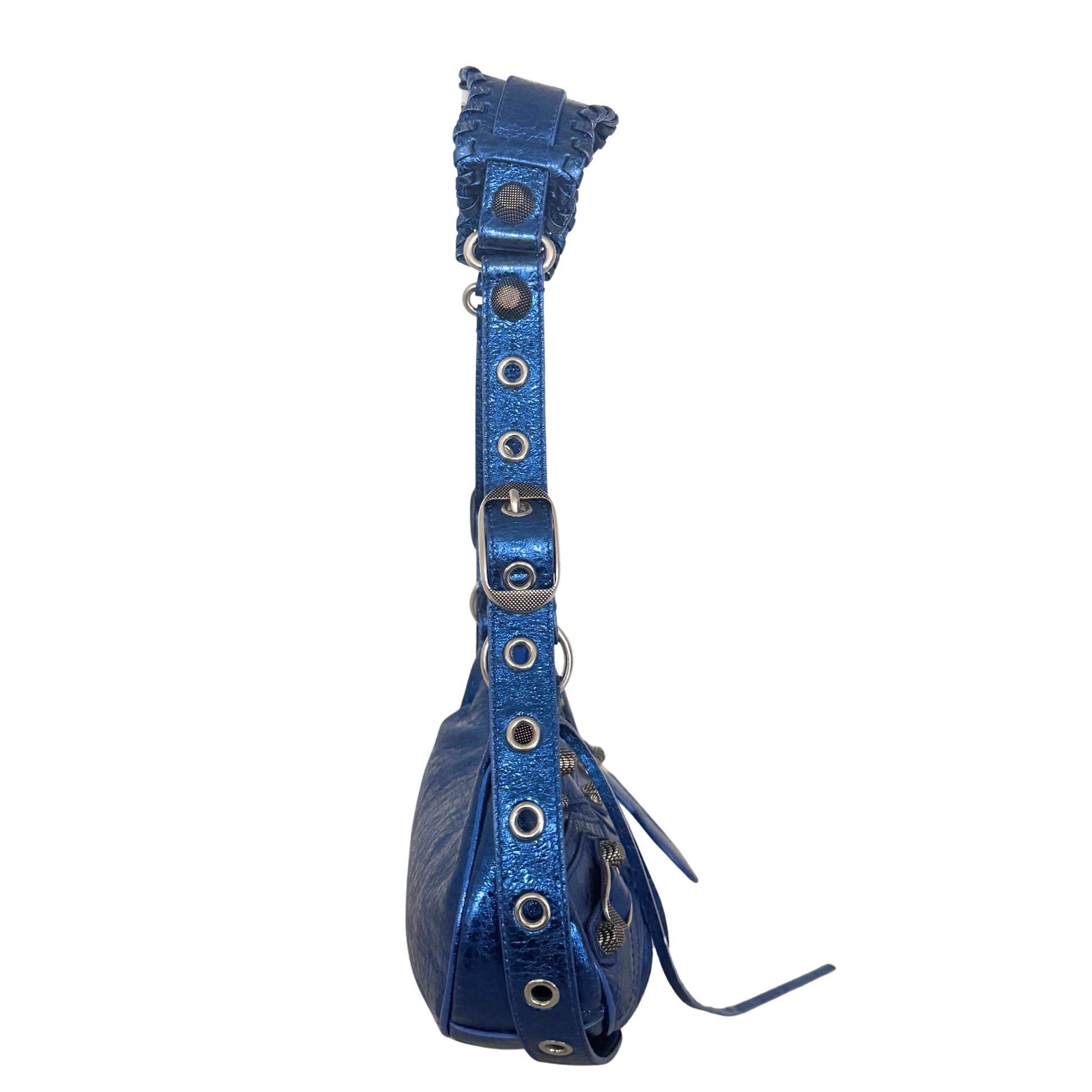 Balenciaga Le Cagole XS Metallic Blau / sehr gut Balenciaga