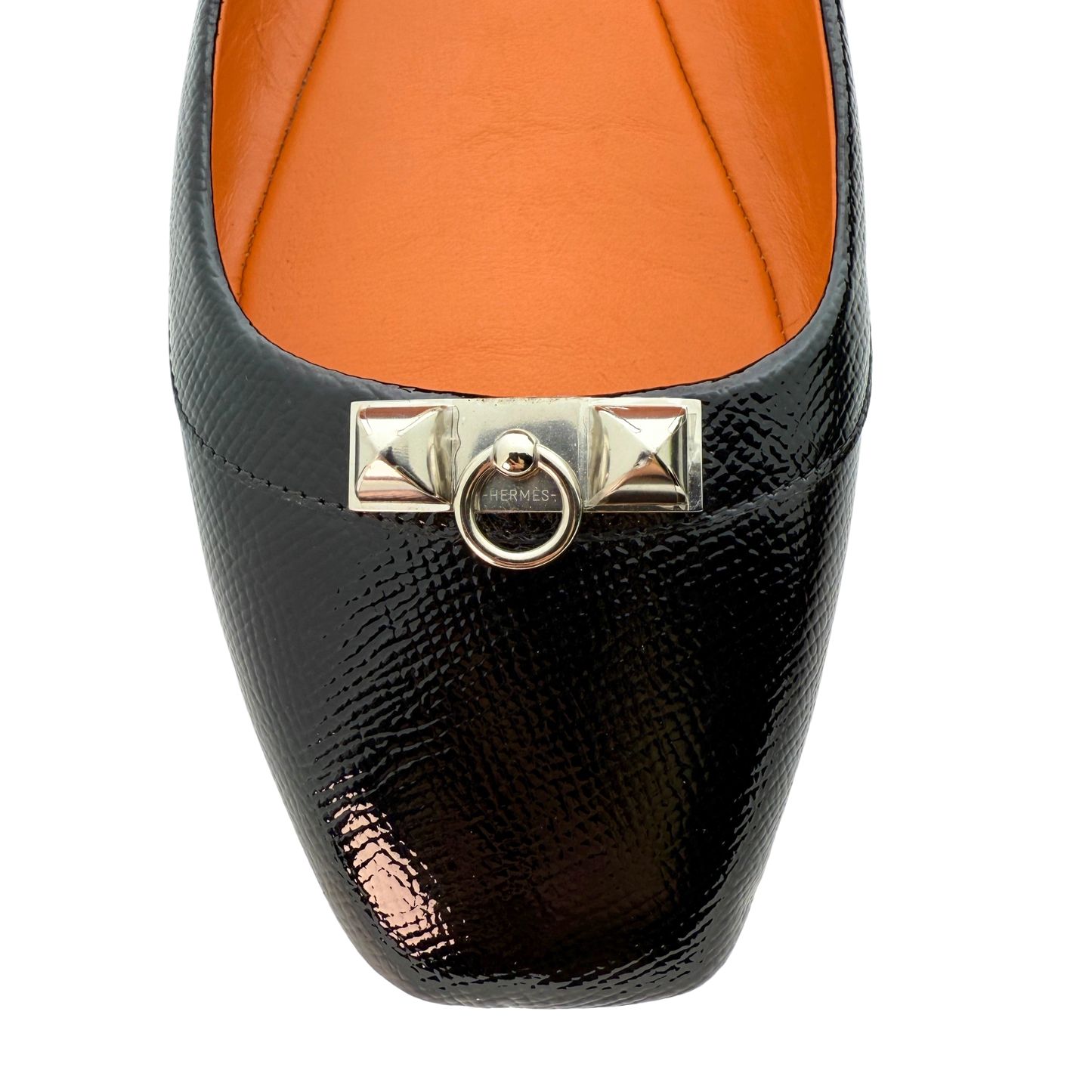 Hermès Liberty Ballerinas Größe 39 1/2 Schwarz / sehr gut Hermès