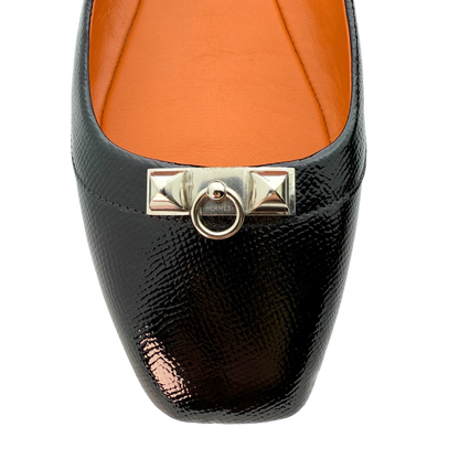 Hermès Liberty Ballerinas Größe 39 1/2 Schwarz / sehr gut Hermès