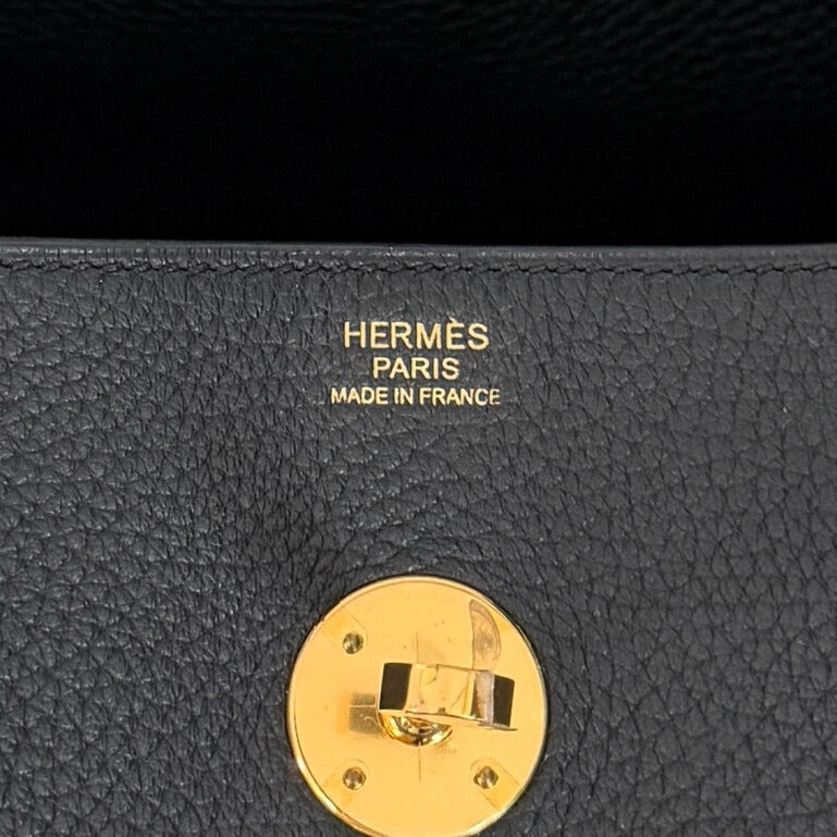 Hermès Lindy 34 Taurillon Clémence Noir / neuwertig Hermès