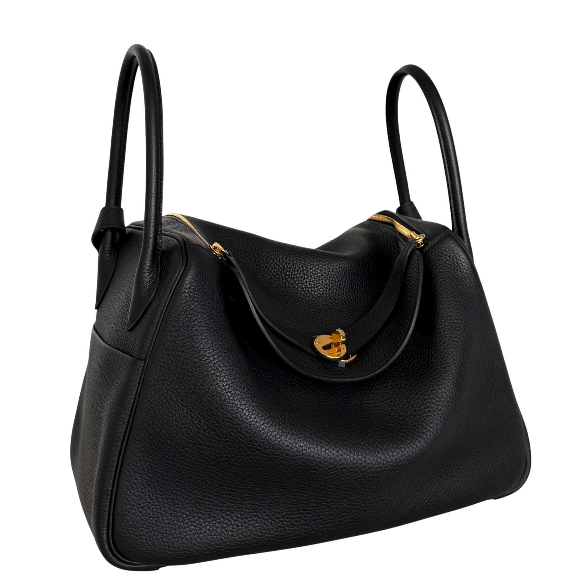 Hermès Lindy 34 Taurillon Clémence Noir / neuwertig Hermès