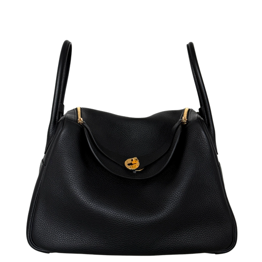 Hermès Lindy 34 Taurillon Clémence Noir / neuwertig Hermès