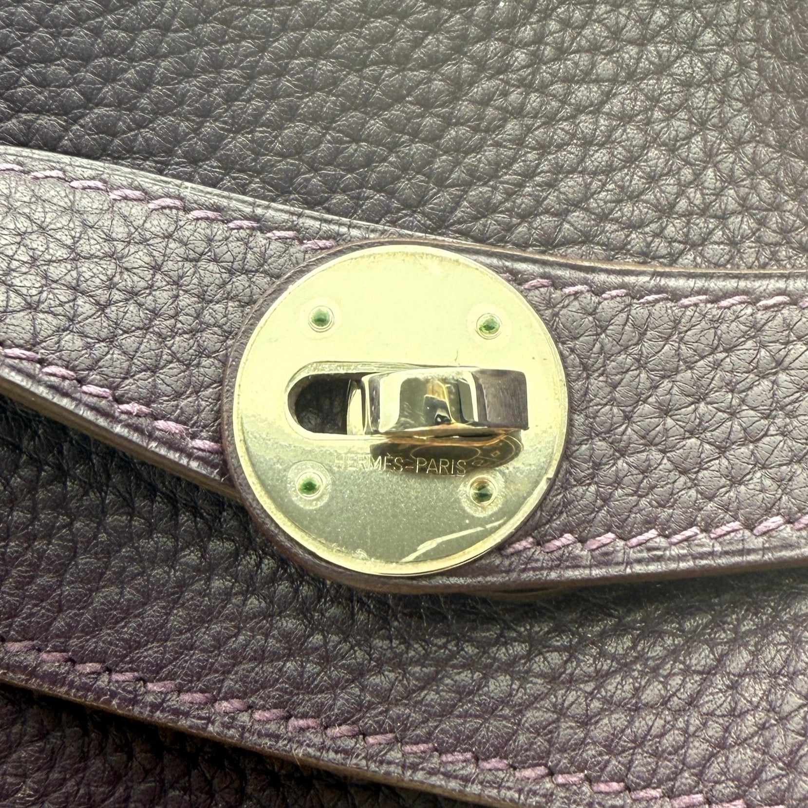 Hermès Lindy 34 Taurillon Clémence Ultraviolet / gut Hermès