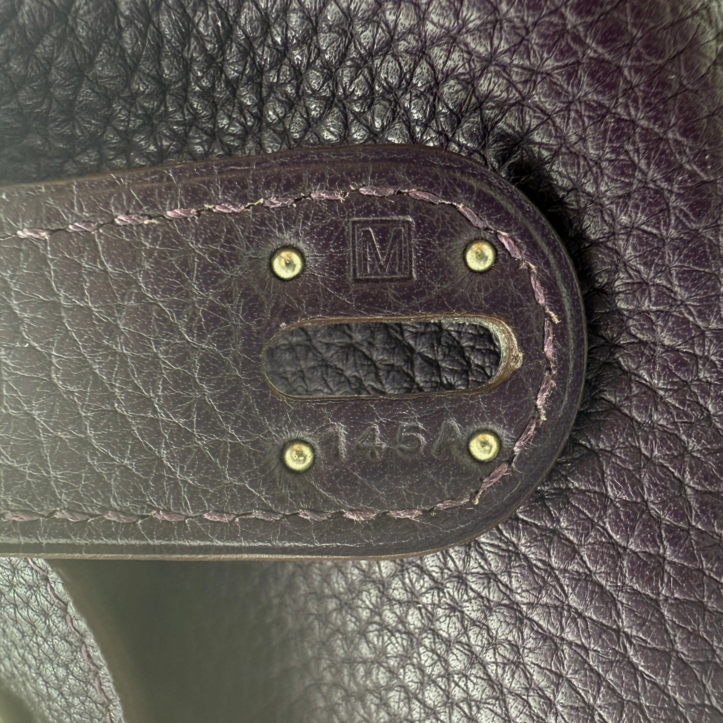 Hermès Lindy 34 Taurillon Clémence Ultraviolet / gut Hermès
