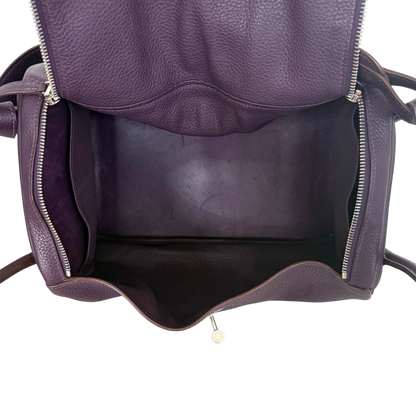 Hermès Lindy 34 Taurillon Clémence Ultraviolet / gut Hermès