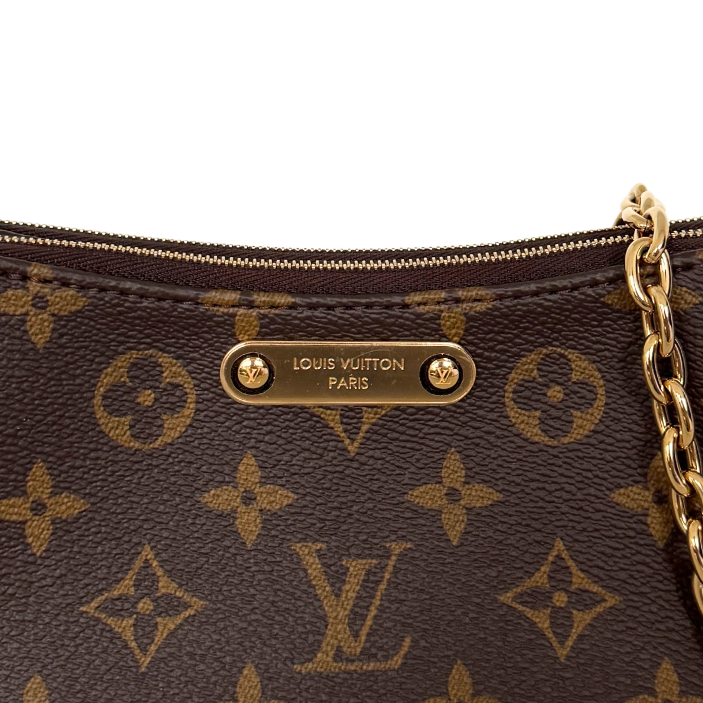 Louis Vuitton Liv Pochette Monogram Canvas Braun / neuwertig Louis Vuitton