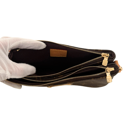 Louis Vuitton Liv Pochette Monogram Canvas Braun / neuwertig Louis Vuitton