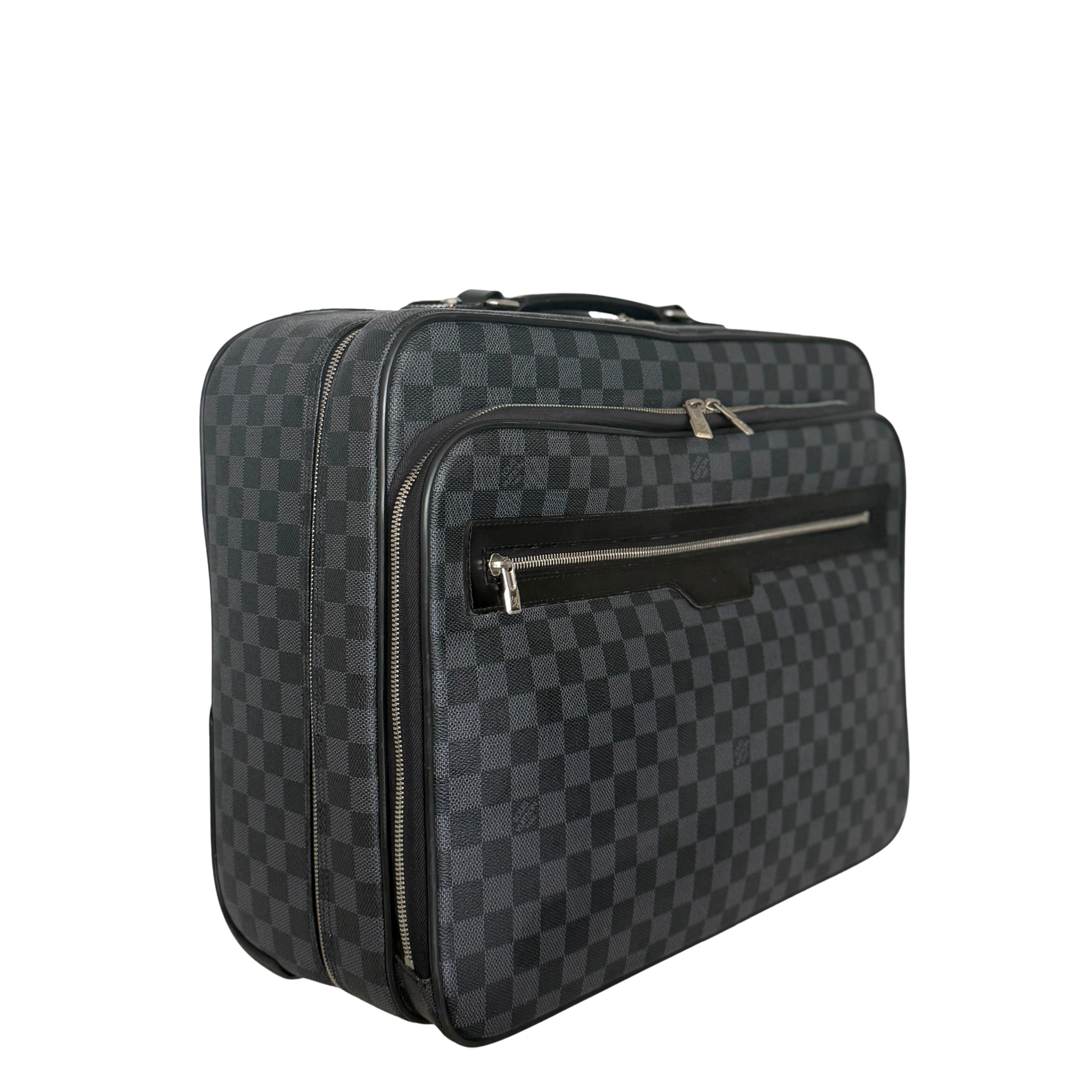 Louis Vuitton Damier Graphite Pilotenkoffer N23206 Schwarz / gut Louis Vuitton