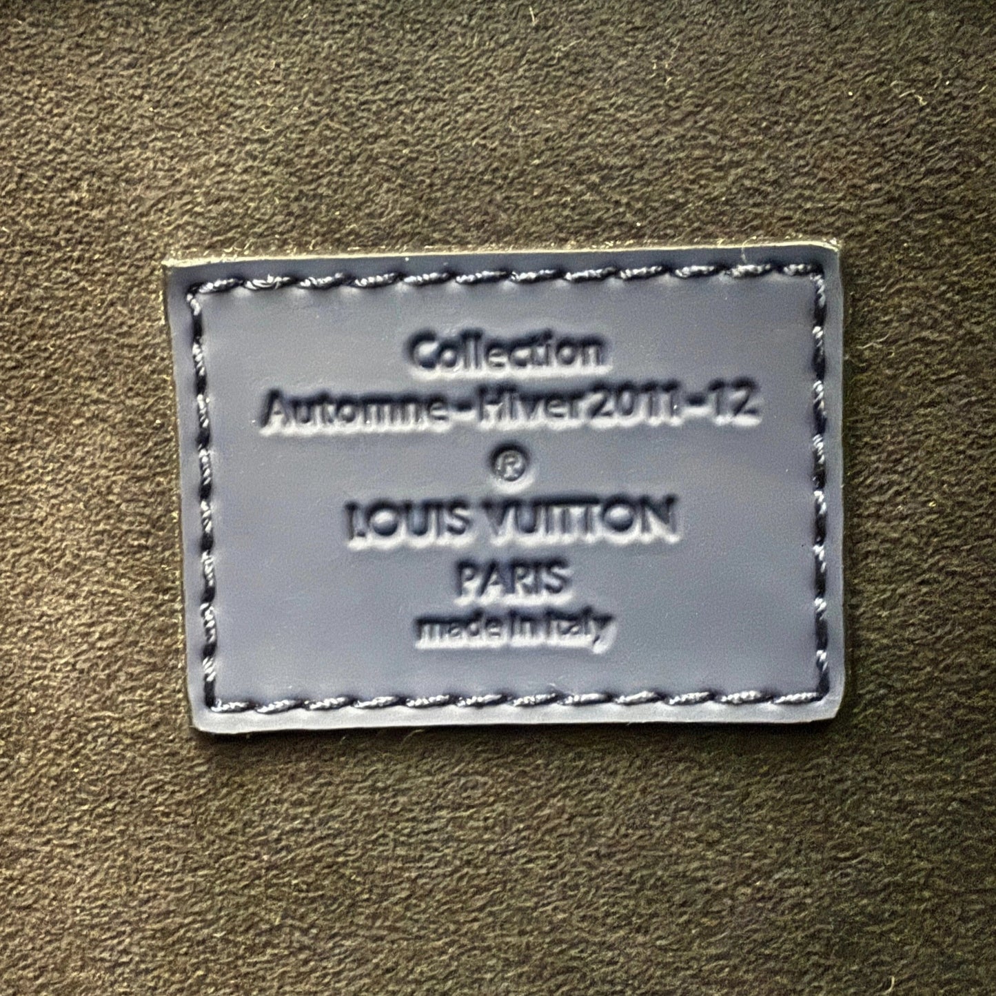 Louis Vuitton Monogram Addiction Lockit MM Dunkelblau / neuwertig Louis Vuitton