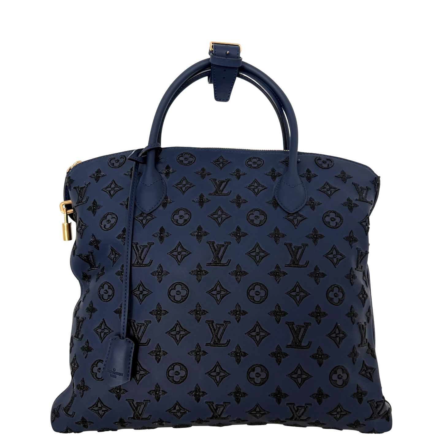 Louis Vuitton Monogram Addiction Lockit MM Dunkelblau / neuwertig Louis Vuitton