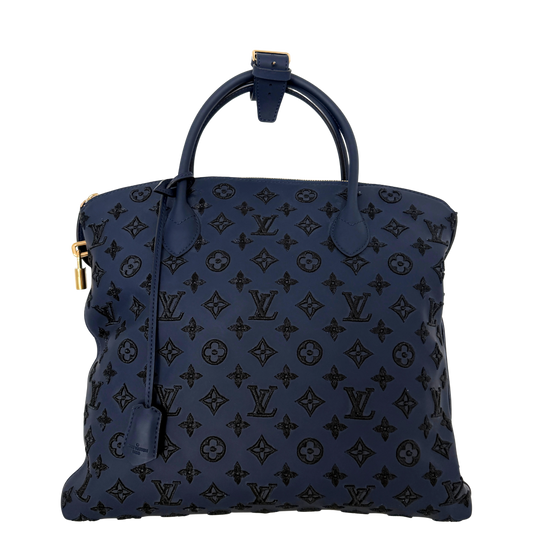 Louis Vuitton Monogram Addiction Lockit MM Dunkelblau / neuwertig Louis Vuitton