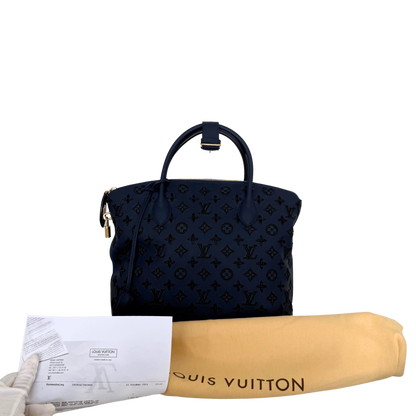 Louis Vuitton Monogram Addiction Lockit MM Dunkelblau / neuwertig Louis Vuitton