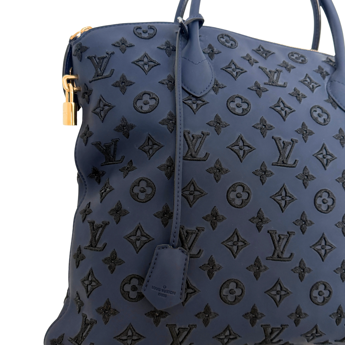 Louis Vuitton Monogram Addiction Lockit MM Dunkelblau / neuwertig Louis Vuitton