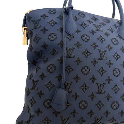 Louis Vuitton Monogram Addiction Lockit MM Dunkelblau / neuwertig Louis Vuitton