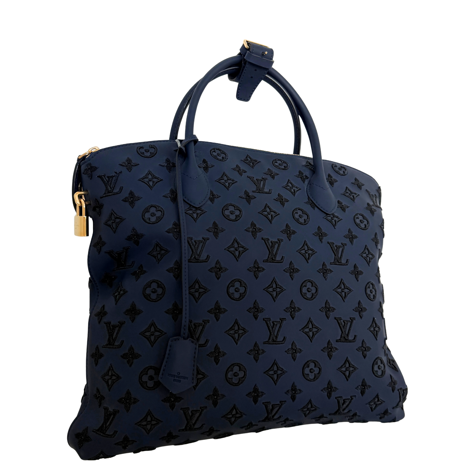 Louis Vuitton Monogram Addiction Lockit MM Dunkelblau / neuwertig Louis Vuitton