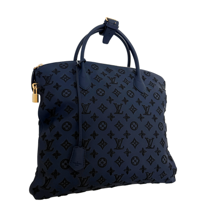 Louis Vuitton Monogram Addiction Lockit MM Dunkelblau / neuwertig Louis Vuitton