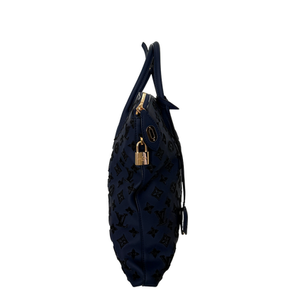 Louis Vuitton Monogram Addiction Lockit MM Dunkelblau / neuwertig Louis Vuitton