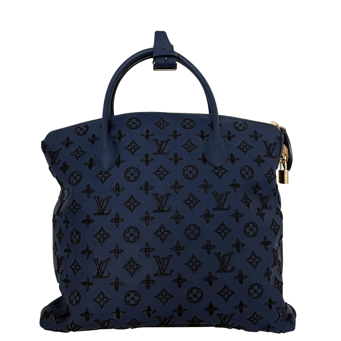 Louis Vuitton Monogram Addiction Lockit MM Dunkelblau / neuwertig Louis Vuitton