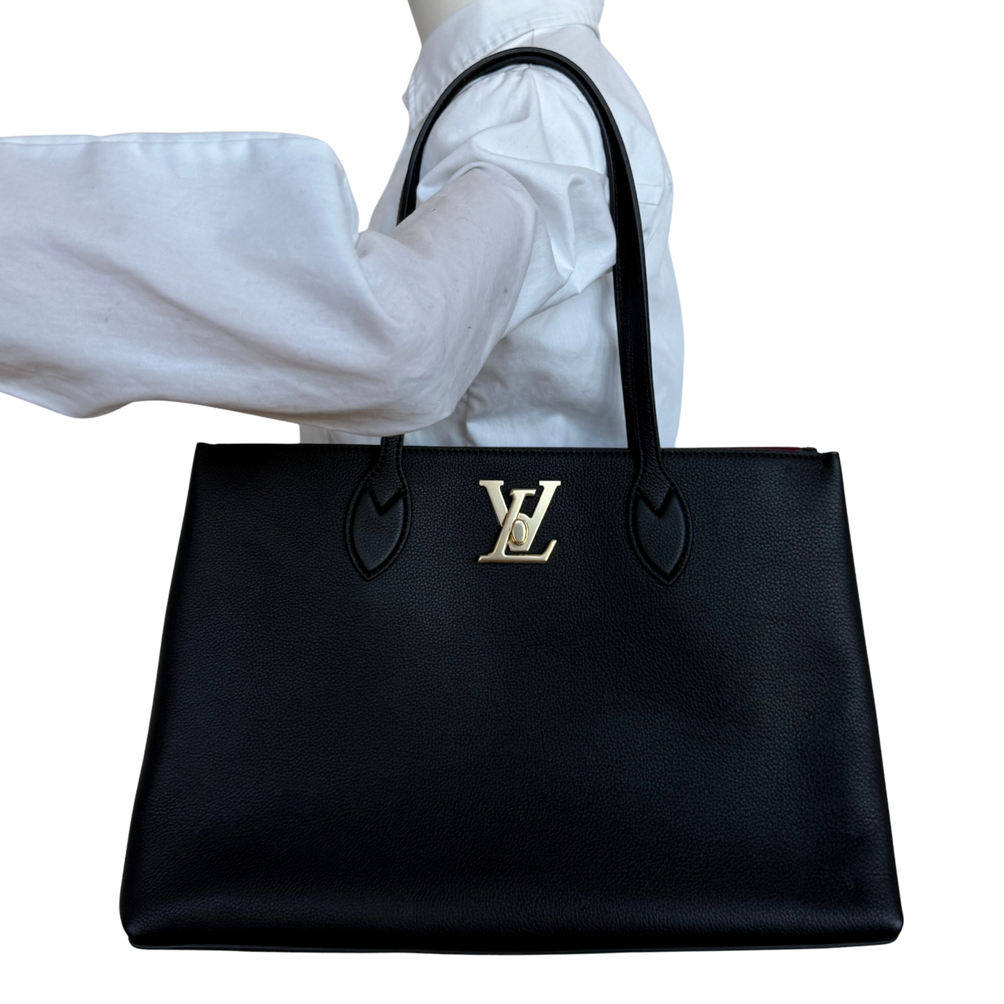 Louis Vuitton Lockme Shopper M57345 Schwarz / neuwertig Louis Vuitton