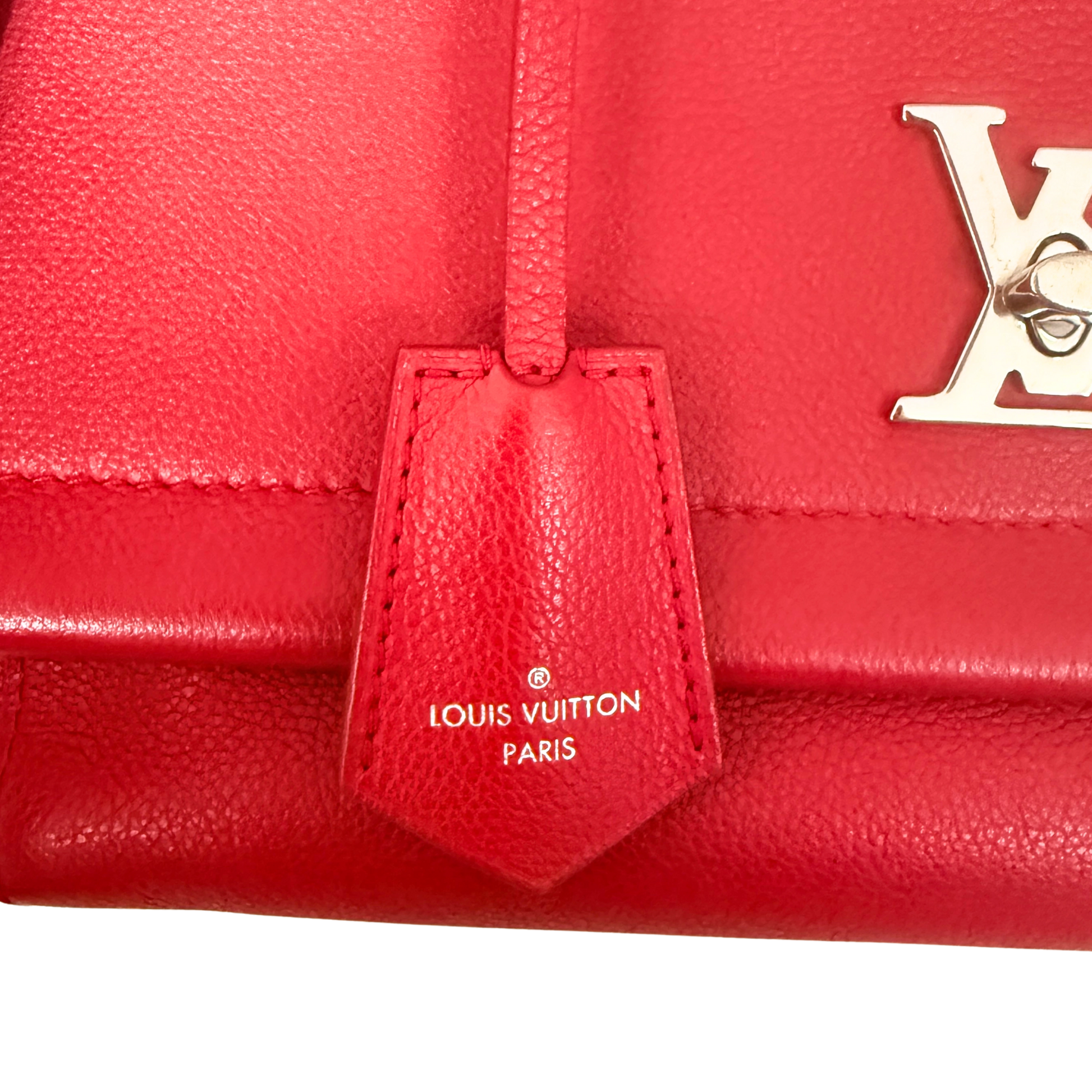 Louis Vuitton Lockme II Top Handle M42859 Rot / sehr gut Louis Vuitton