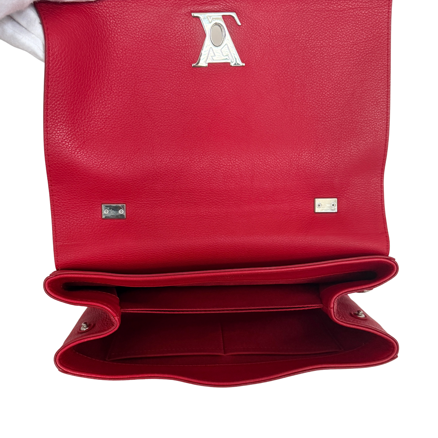 Louis Vuitton Lockme II Top Handle M42859 Rot / sehr gut Louis Vuitton