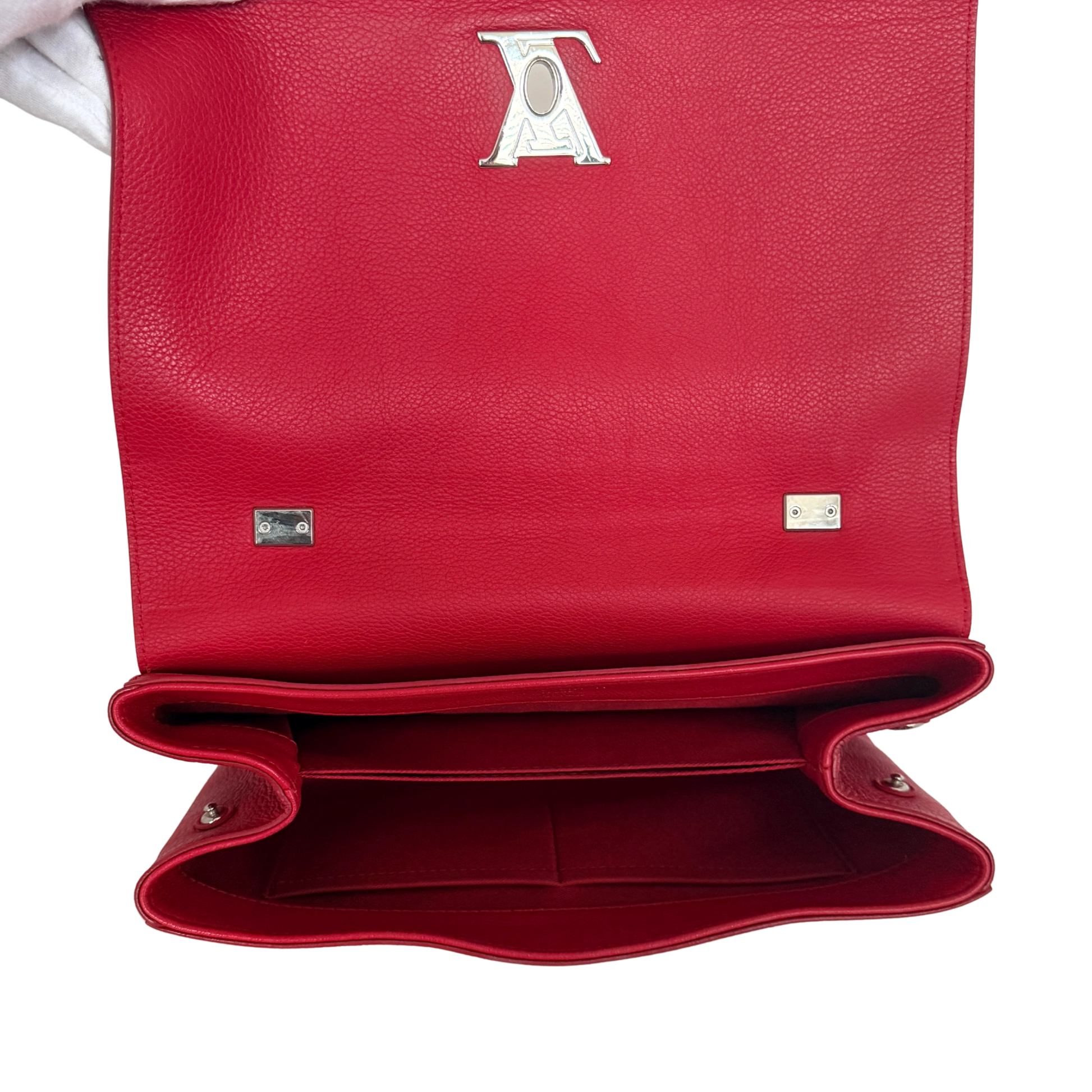 Louis Vuitton Lockme II Top Handle M42859 Rot / sehr gut Louis Vuitton