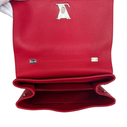 Louis Vuitton Lockme II Top Handle M42859 Rot / sehr gut Louis Vuitton