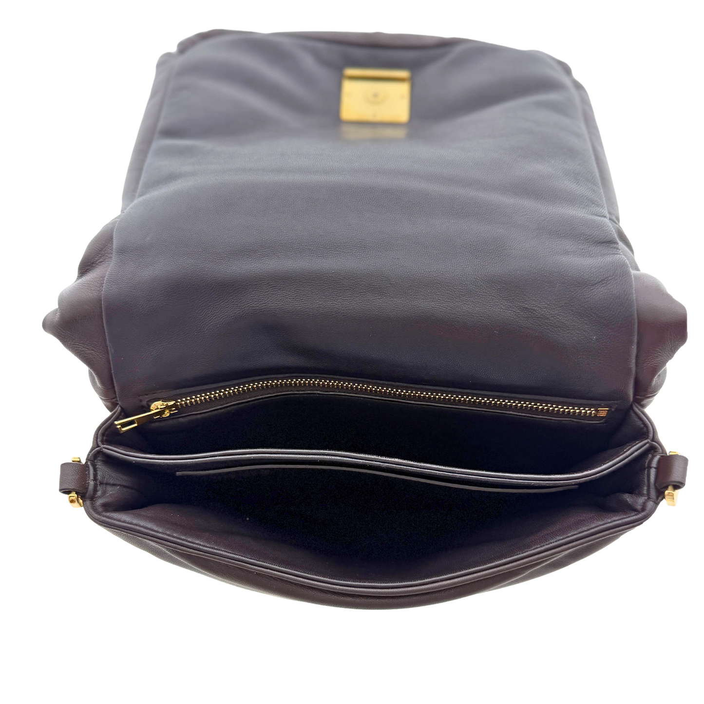 Loewe Goya Puffer Schultertasche dark chocolate / sehr gut Loewe